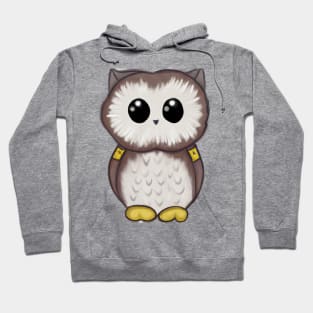 Cute Owl Drawing Hoodie
